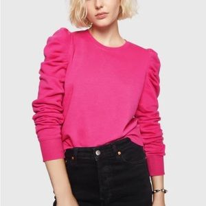 Rebecca Minkoff Janine Sweatshirt in “Hot Pink”
